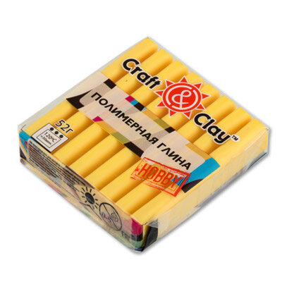 Полимерная глина Craft&Clay, предназначена для моделирования и лепки игрушек, украшений, сувениров, предметов интерьера. Цена 151 р. 