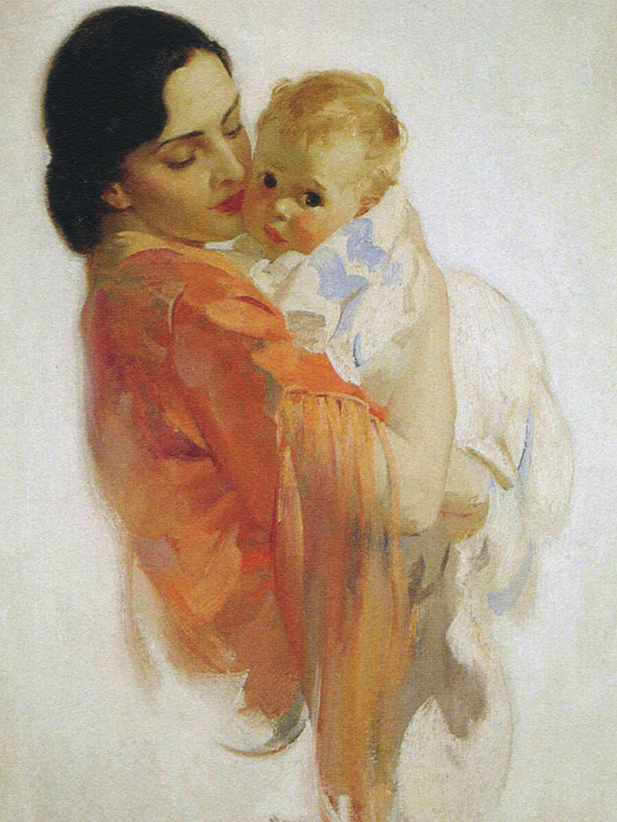 Мать и дитя иллюстрации