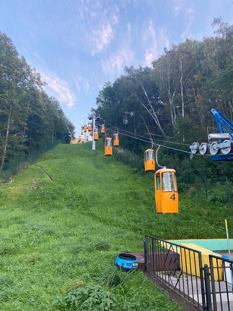 Канатная дорога. Вид снизу