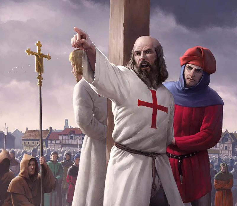 Жак де Моле проклинает короля Франции Филиппа Четвёртого