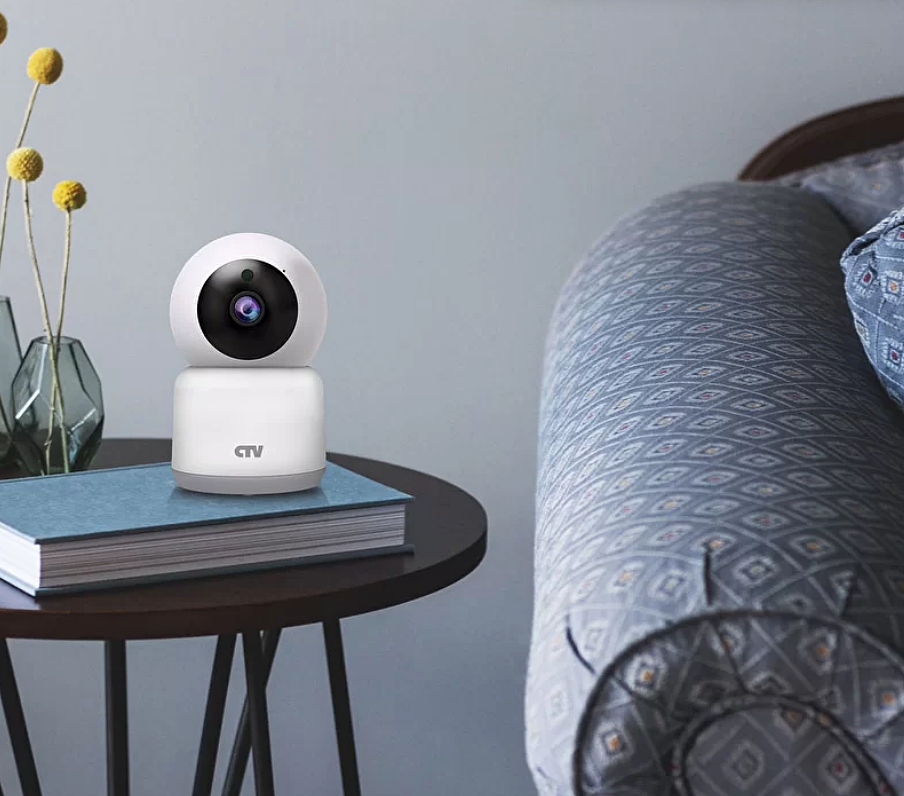 Видеокамера с разрешением 2 Мп в компактном корпусе и с поддержкой Wi-Fi для дома. 