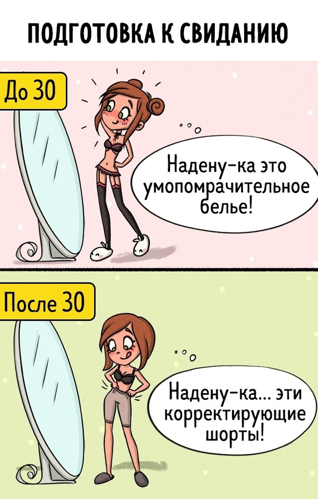 Comics show. Комиксы до 30 после 30. Любовь до 30 и после 30 лет. Комиксы до и после 30. Комиксы до 30 лет и после.