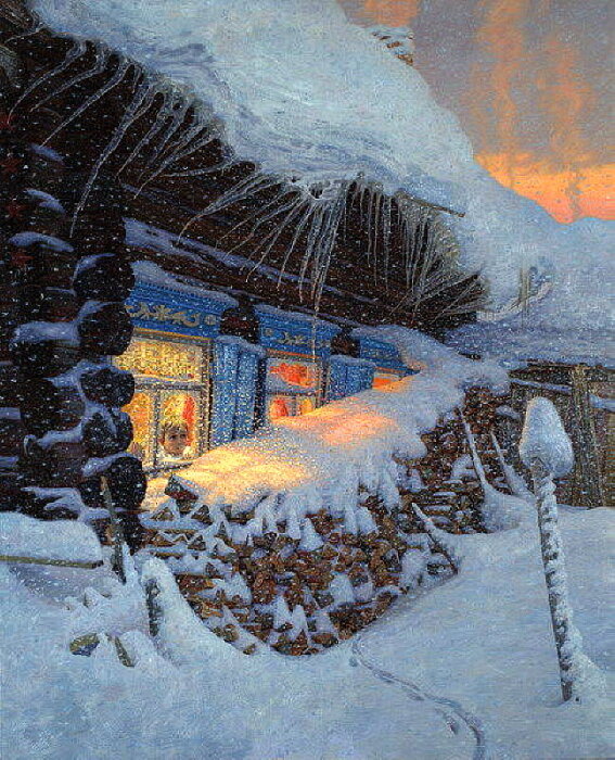 Зимняя сказка. Художник Татьяна ЮШМАНОВА
