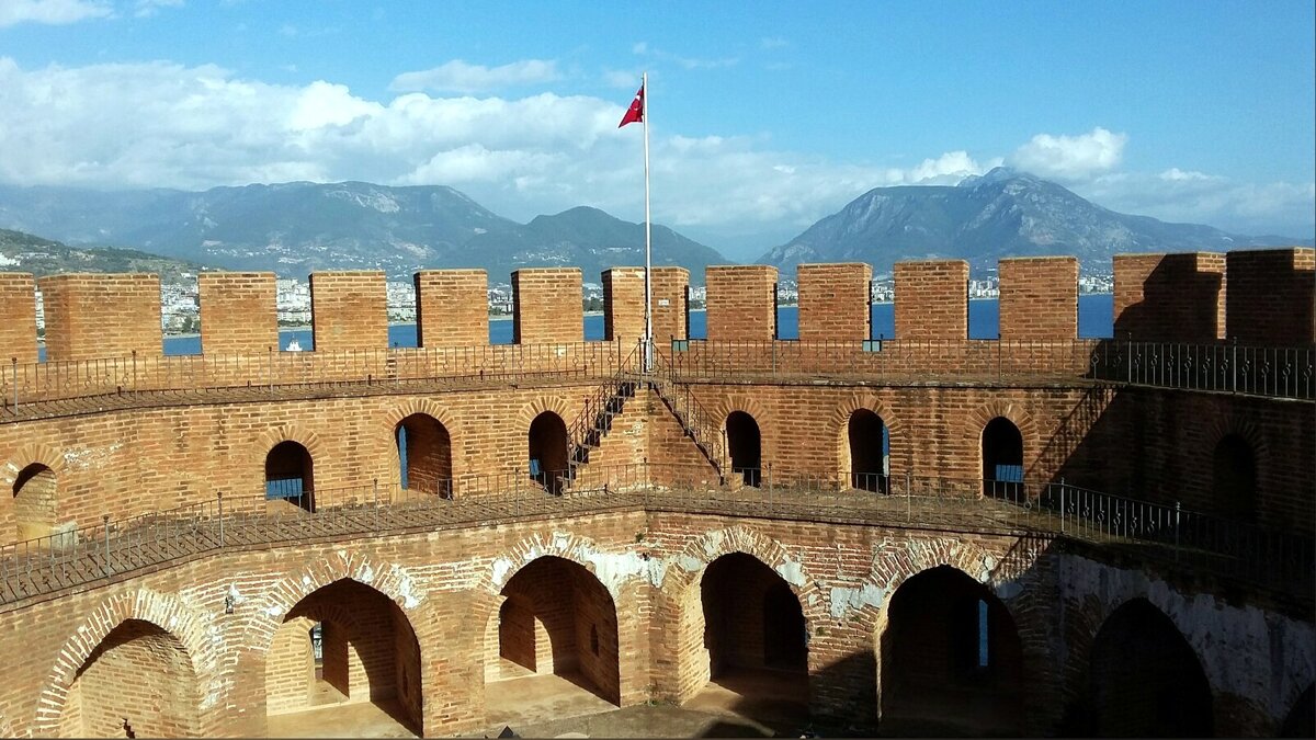 Башня Кызыл Куле изнутри и вид сверху