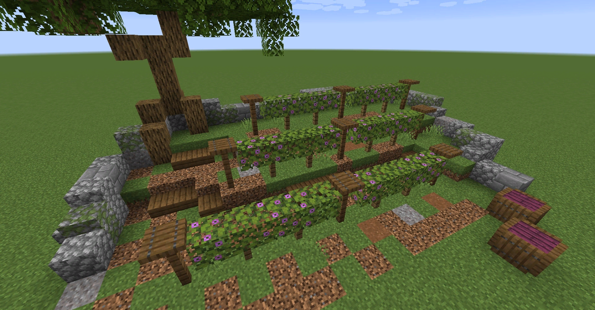 Листья азалии отлично подходят для строительства виноградника