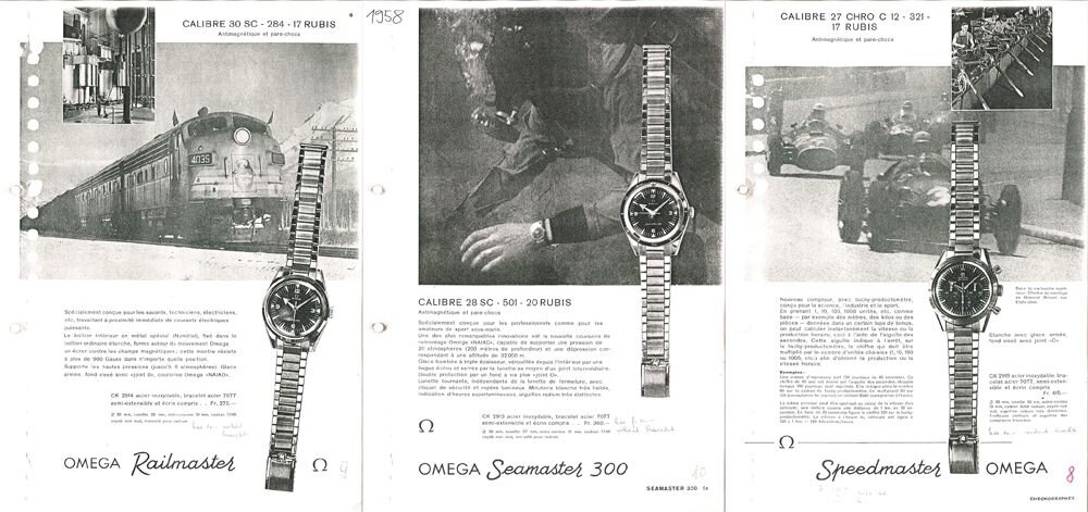 Railmaster, Seamaster, Speedmaster