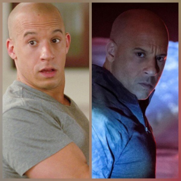 Кадры из фильмов "Лысый нянька: Спецзадание", "Бладшот".