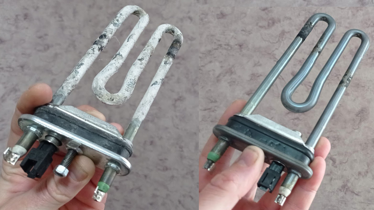 Процесс замены нагревательного элемента в стиральной машине