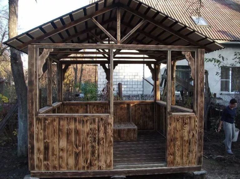 Беседка своими руками из 40