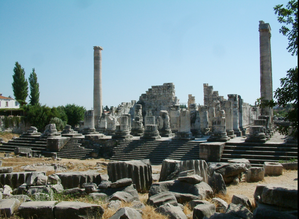развалины храма Аполлона, по Верчик 2016