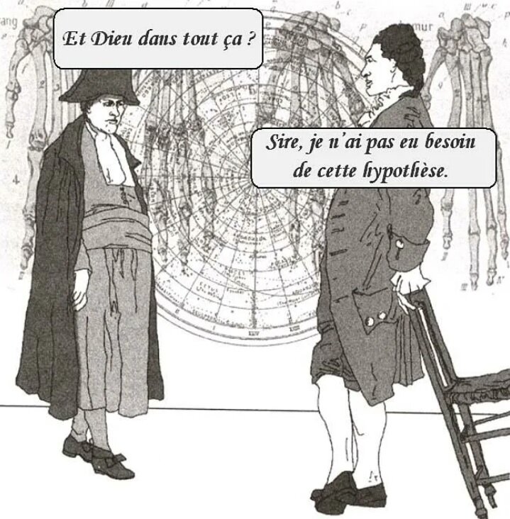 Наполеон и Лаплас. Картинка с сайта culturesciencesphysique.ens-lyon.fr. 