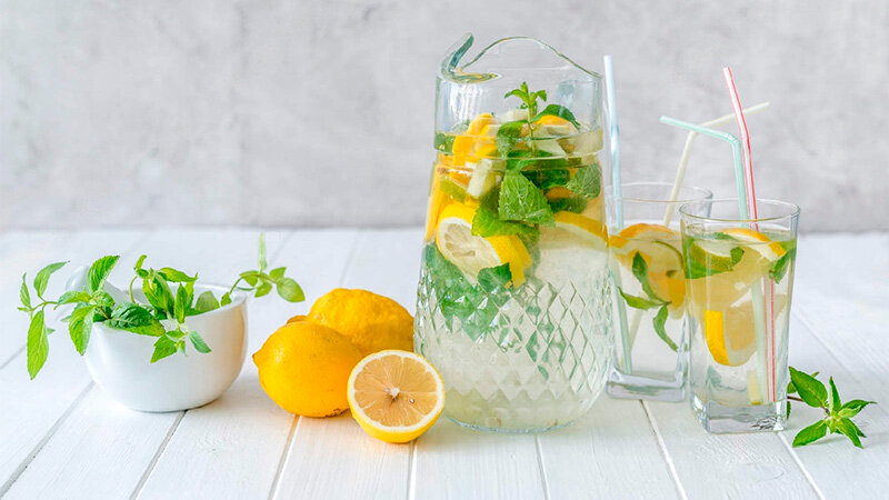 Свежий лимонад с мятой