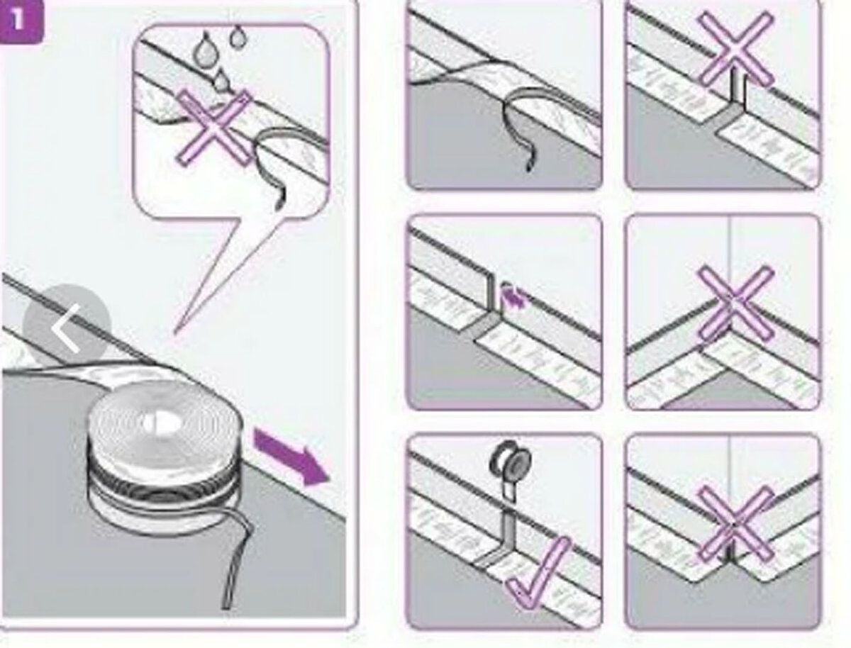 Крепление демпферной ленты к стене для стяжки теплого пола, что может быть  проще, но многие делают неправильно | Размышления о стройке | Дзен