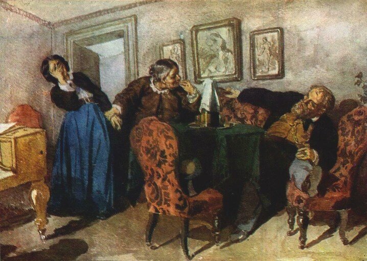 Николай Неврев "Купец-кутила" 1867г.