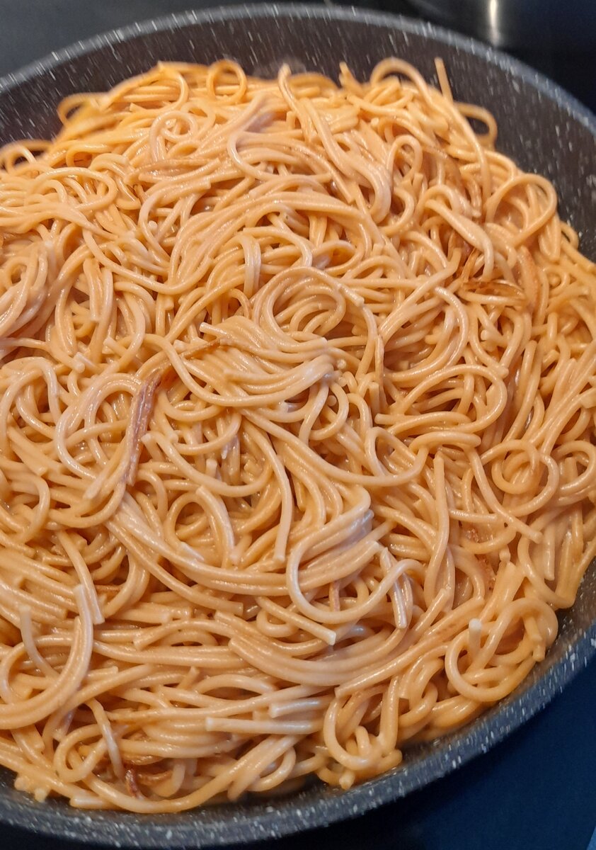 Спагетти томатные.. Фото автора