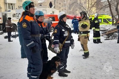    Взрыв газа в жилом доме в Новосибирске © МЧС России