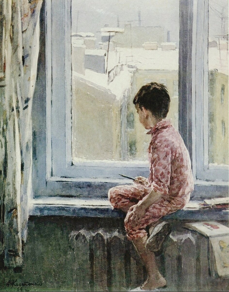 Костенко Елена Михайловна, "Зимнее утро", 1964 Холст, масло https://sun9-20.userapi.com/impg/m54f27gB4RTcSegwPp3n2LnFIVsGnL8e0fD97Q/0PMHcn-sqmQ.jpg?size=998x1269&quality=95&sign=3596a29106e8616b6338733410c49edf&type=album