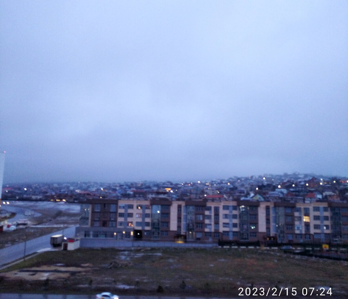 Су-Псех в плотной пелене из снега и дождя...