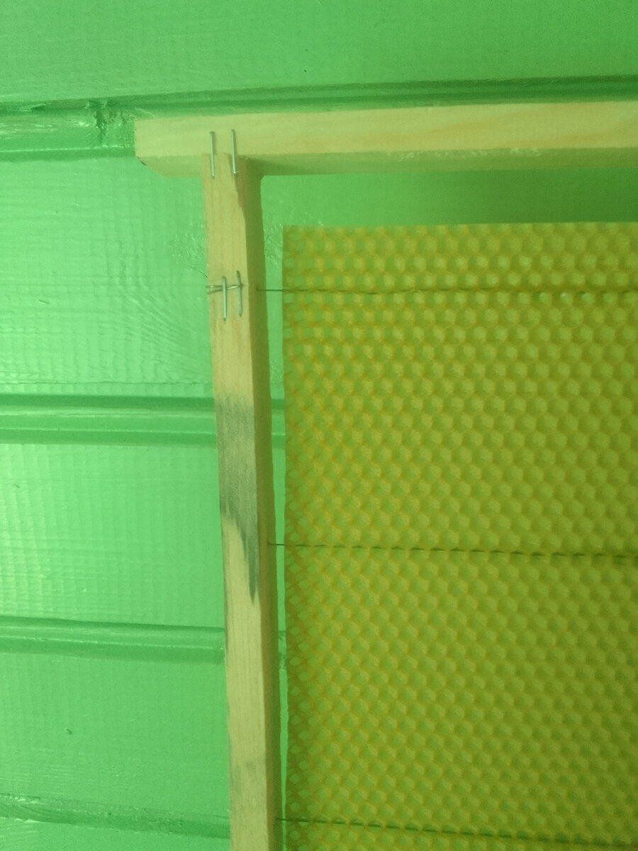 Скобы вбиты по две с каждой стороны держат хорошо.