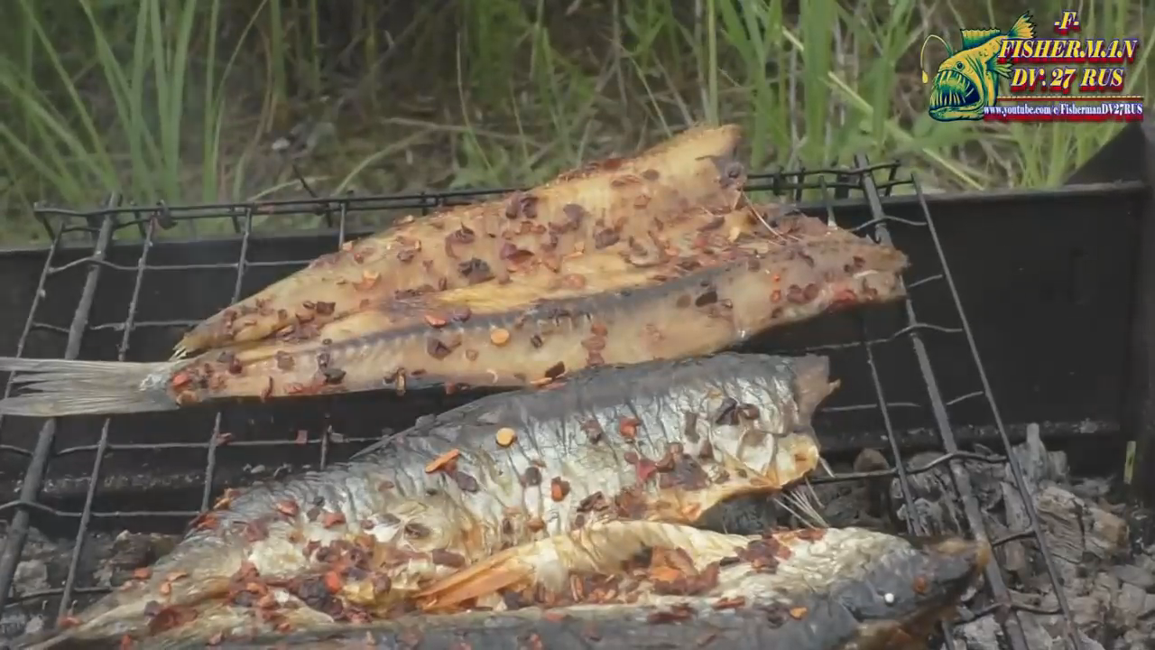 Сельдь по-шотландски, Вяленая селёдка, запечённая на мангале, редкий рецепт  из сельди(перезалив)