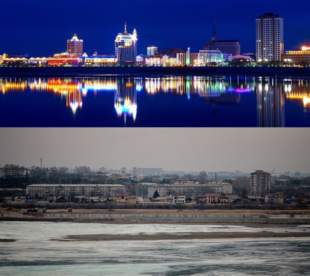 Благовещенск и Хэйхэ. Граница Благовещенск Хэйхэ. Благовещенск набережная Хэйхэ. Благовещенск набережная Хэйхэ 1986.