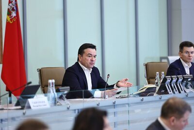    Совещание Губернатора Московской области Андрея Воробьева с руководящим составом правительства Московской области и главами городских округов © Антон Чернов, «Подмосковье Сегодня»