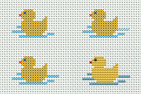 Самая простая схема вышивки крестом для детей