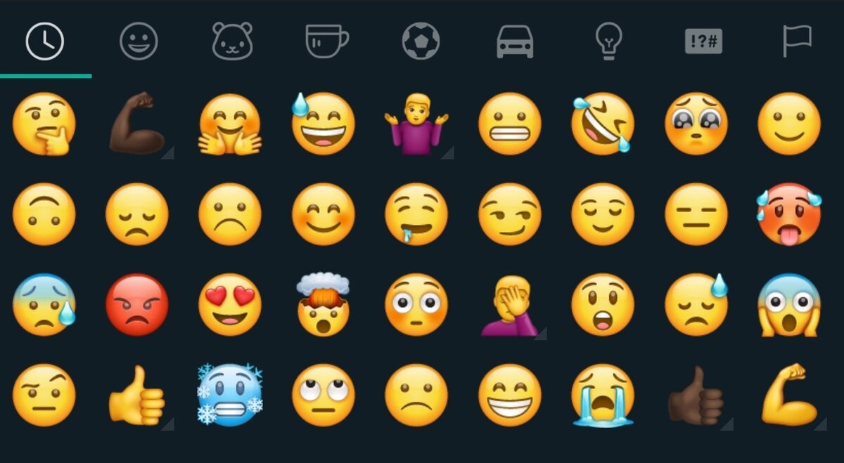 Разберём, на моём примере. Я чаще всего веду общение в WhatsApp. Так выглядит моя "скала".