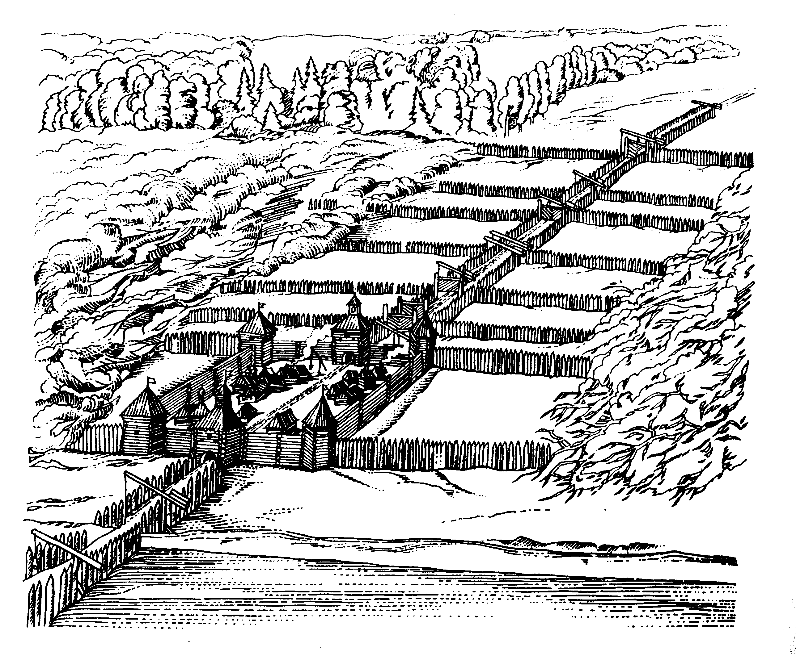 Засеки день. Тульская Засечная черта 16 век. Засечные черты 16 века. Большая Засечная черта 16 века. Засечные полосы древней Руси.