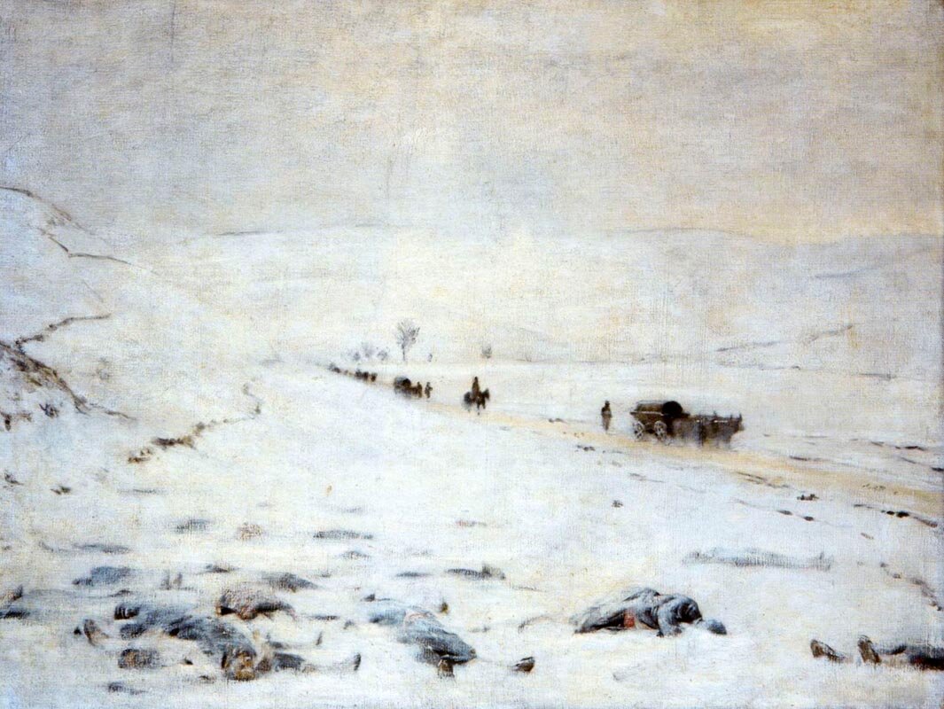 В.В.Верещагин. Последний привал. 1877 - 1880 гг. Пермская государственная художественная галерея.