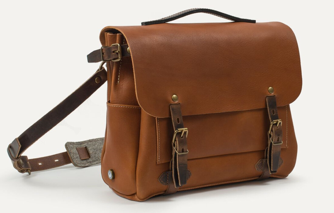  Кожаная сумка Bleu de Chauffe «made in France» pinterest.ru