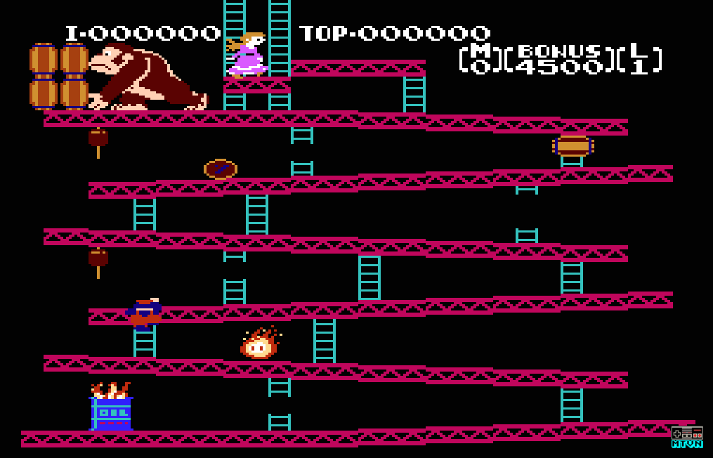 Эпизод 1 уровня в игре Донки Конг