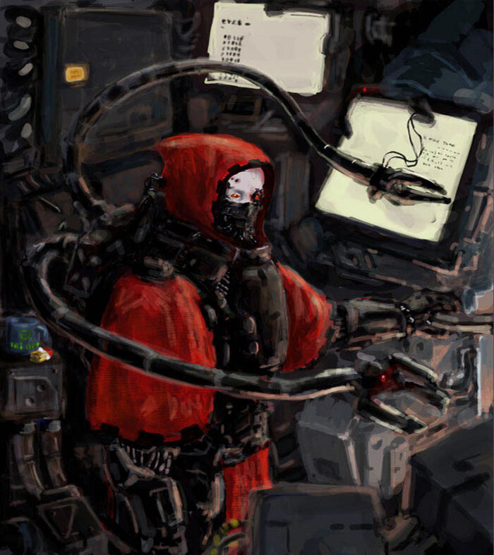 Магос работает на когитаторе