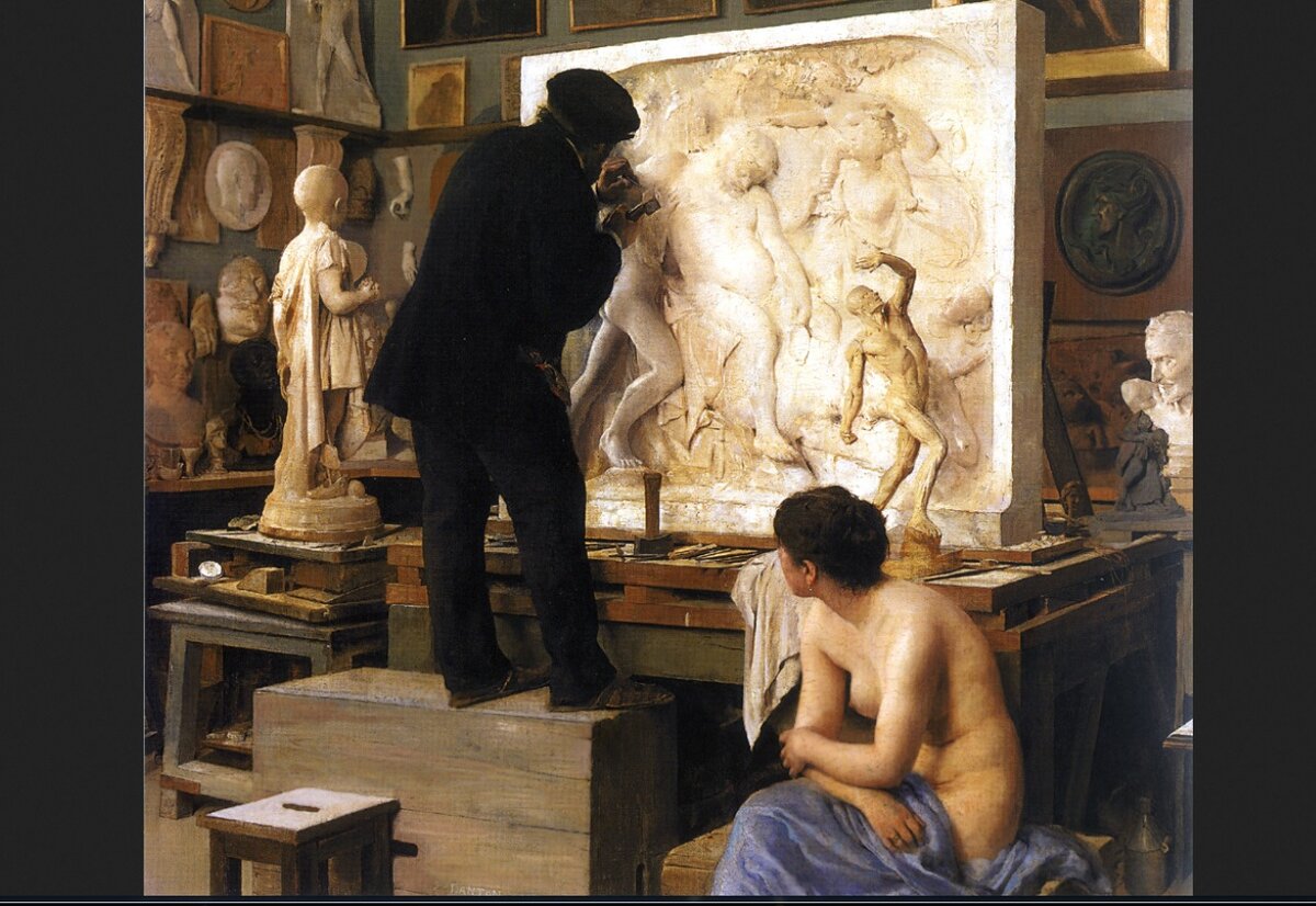 Эдуард Жозеф Дантан "Уголок мастерской", 1880
