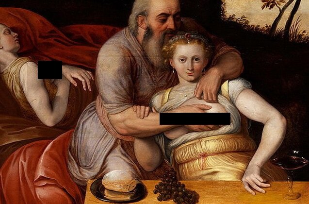 Франс Флорис. Лот с дочерями. 