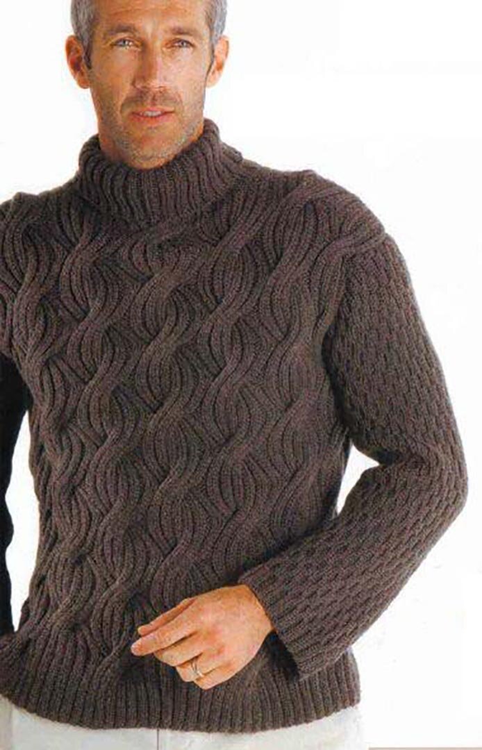 Как вязать мужской свитер