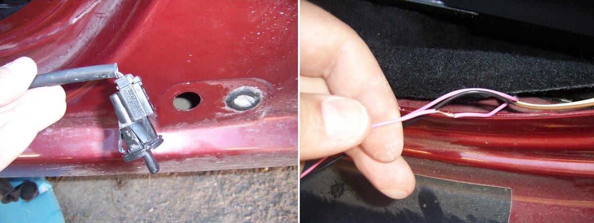 Подключение к концевику водительской двери