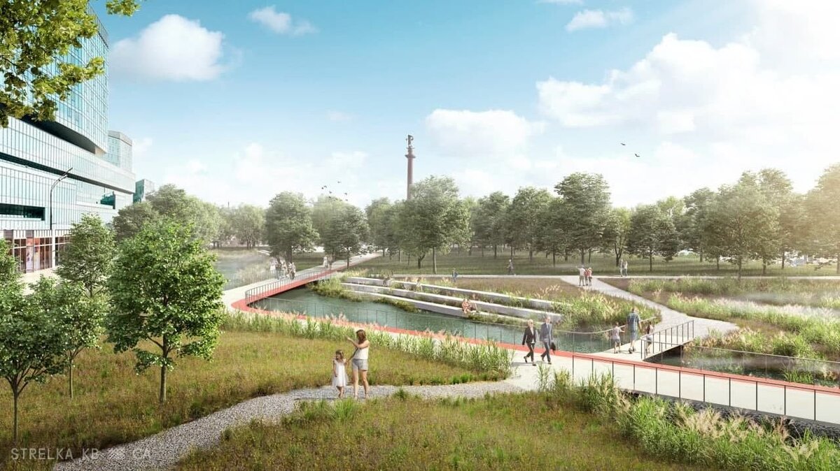 Цветной бульвар и раскрытый участок Неглинной. Иллюстрация: КБ Стрелка