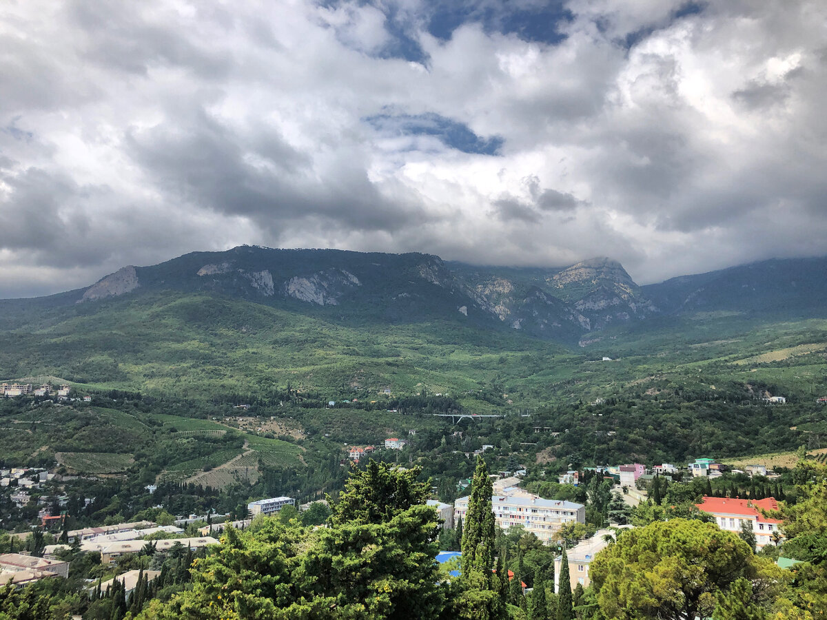 Вид на горы из Гурзуфа.