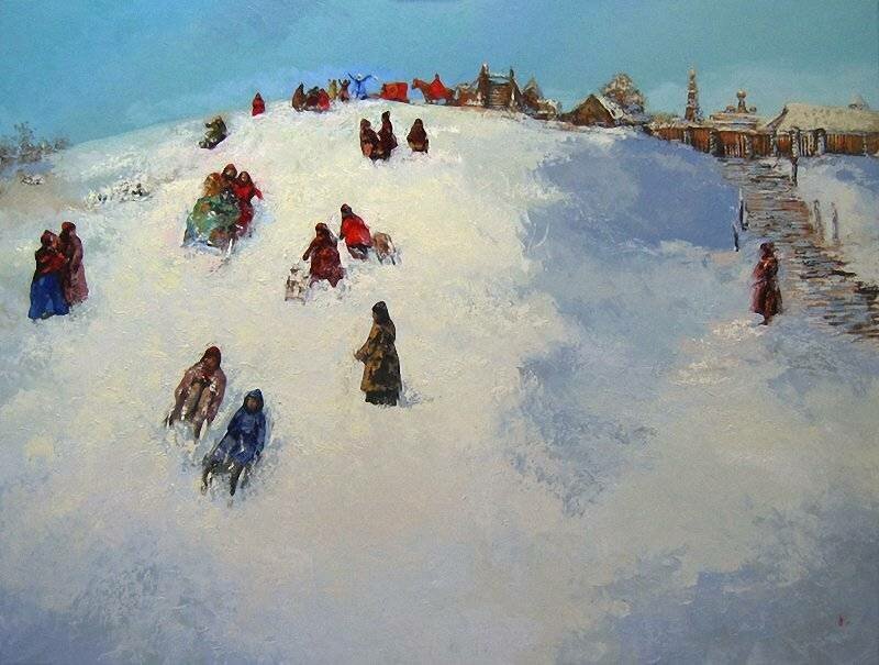 Масленица катание с гор