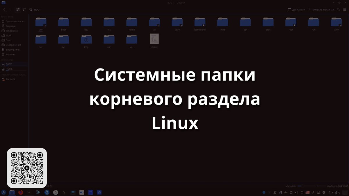 Системные папки корневого раздела Linux | Linux для чайников: гайды, статьи  и обзоры | Дзен