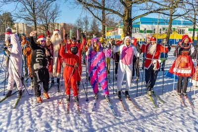    Костюмированный лыжный заезд «На спорте после оливье» в Ступине © Пресс-служба Министерства физической культуры и спорта Московской области