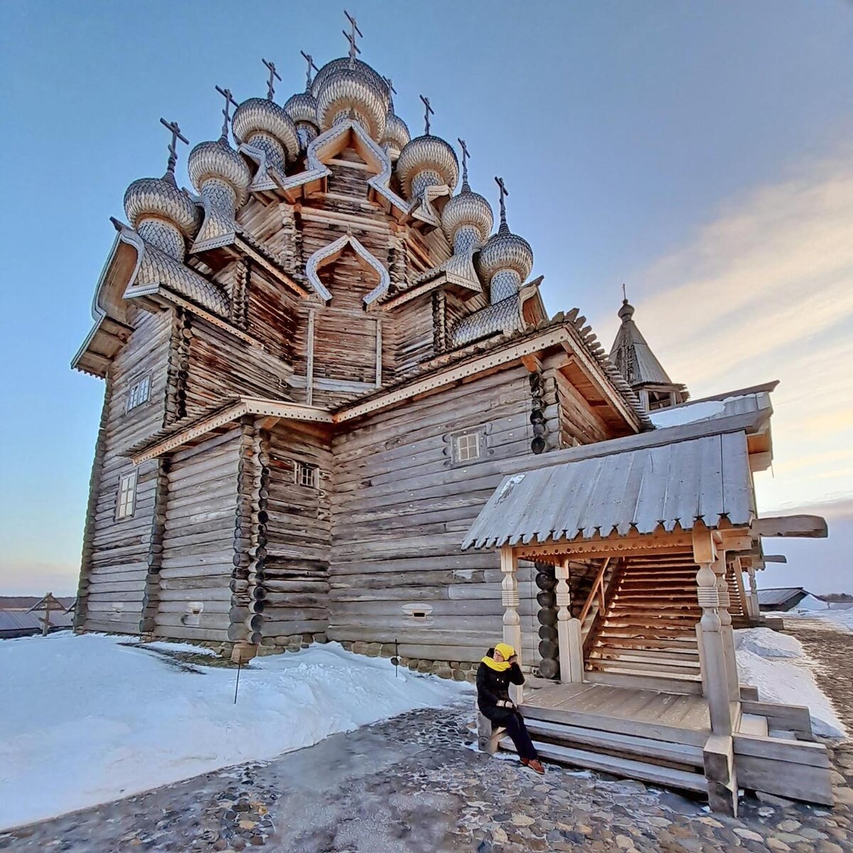 Церковь всех святых Карелия зима