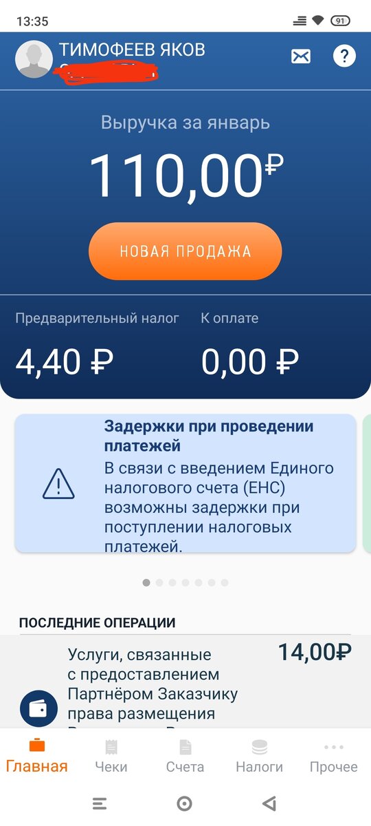 Пока доход за январь у меня вот такой. Тут же видно предварительный налог, он потом во время оплаты будет меньше, так как есть бонус 10 тыс на самозанятость. 