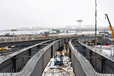    Этап строительства IV участка Южной рокады в Москве ©М. Мишин Пресс-служба мэра и правительства Москвы