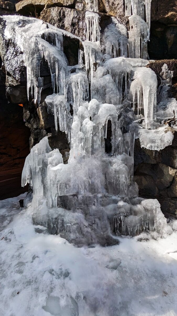 Зимний водопад. Фото автора