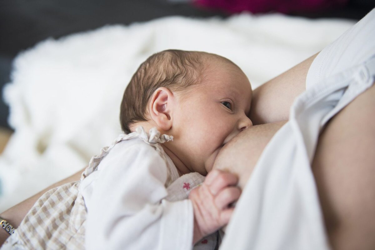 Breastfeeding Newborn Baby