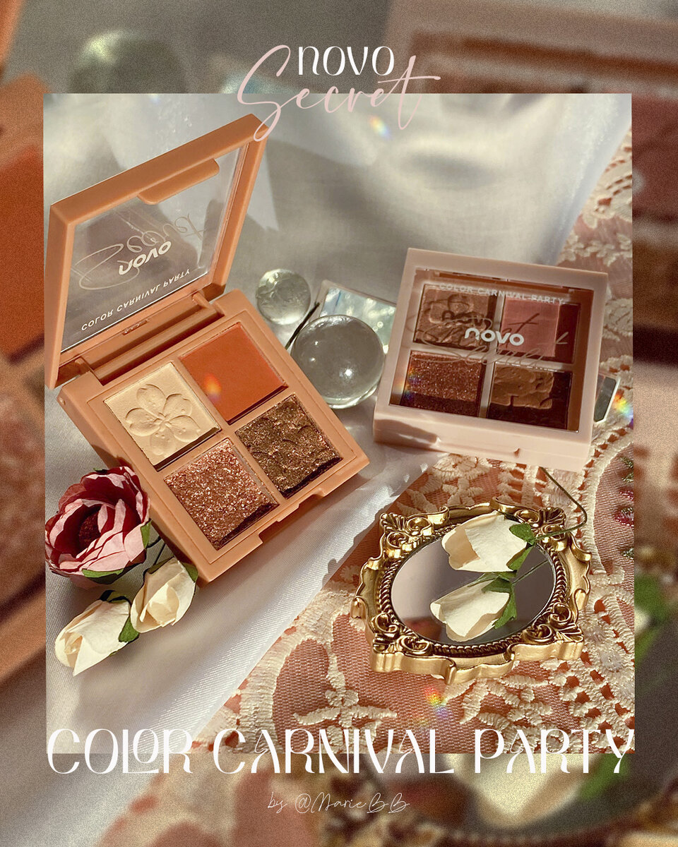 Тени для век от китайского бренда Novo