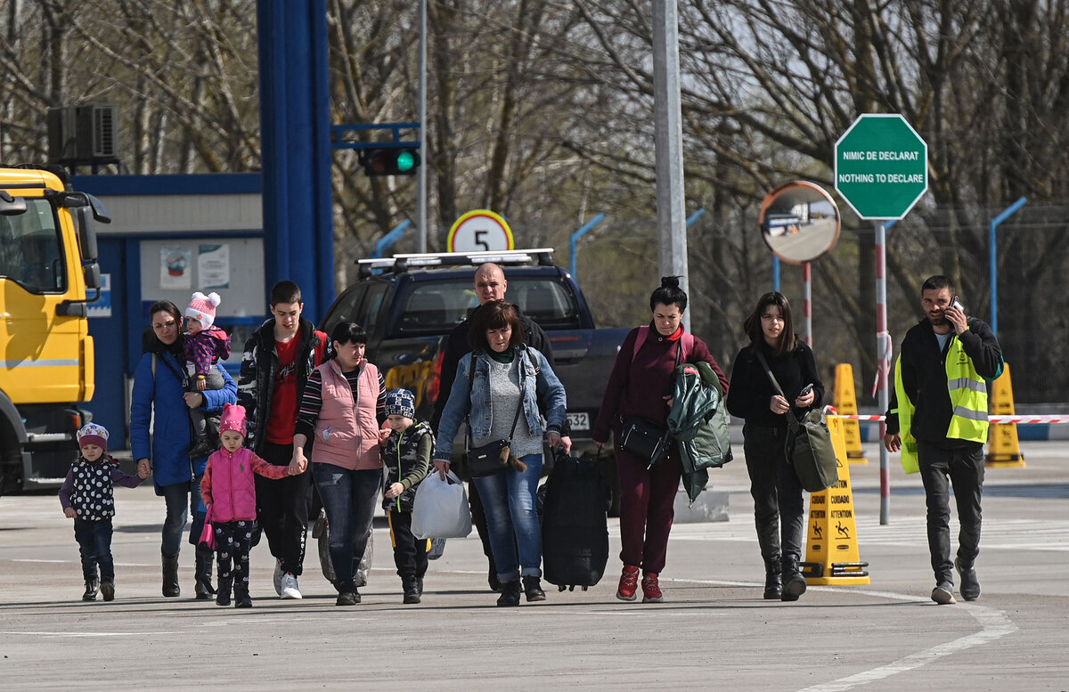 Беженцы из Украины (интернет)