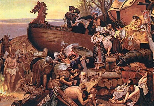 Похороны знатного руса. Художник Генрих Семирадский